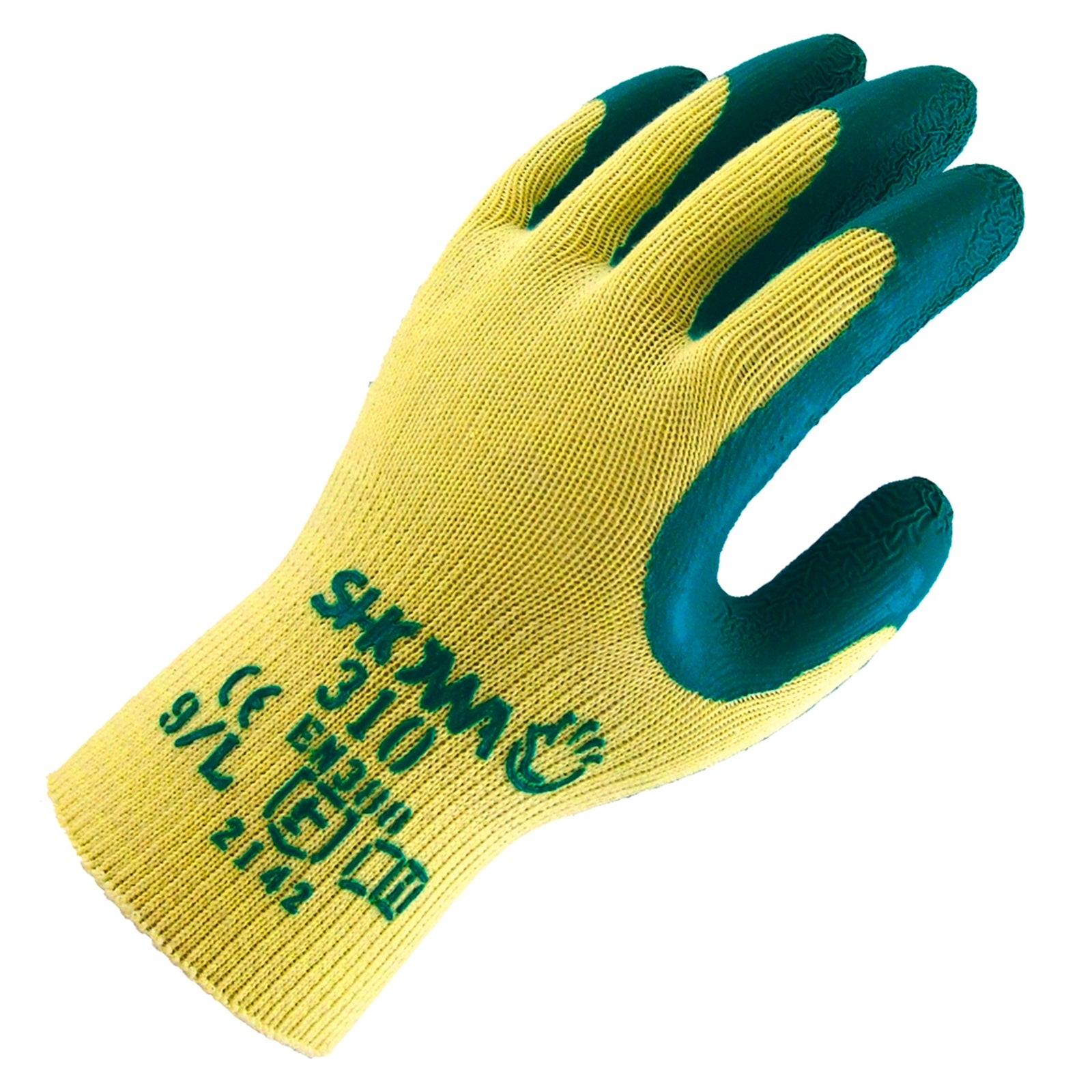 Lynn River Showa 310 Gardening Gloves Green Large Latex Dip