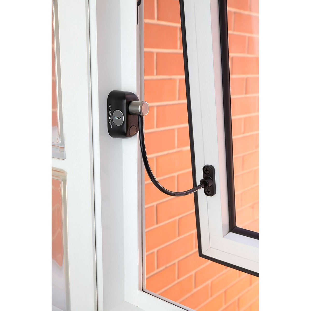 Remsafe Black Window Restrictor Cable Lock Keyed