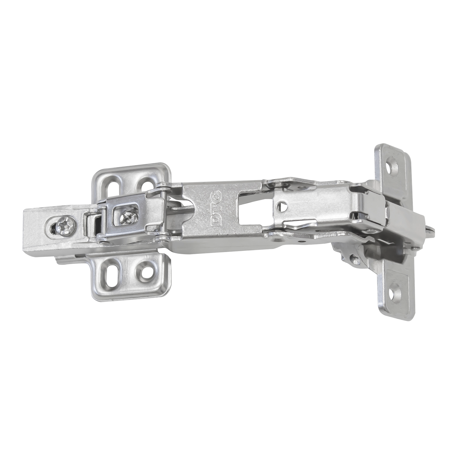 Kaboodle 165 Degree Door Hinges - Nickel Plated 1 Pair Wide-Opening Clip-On