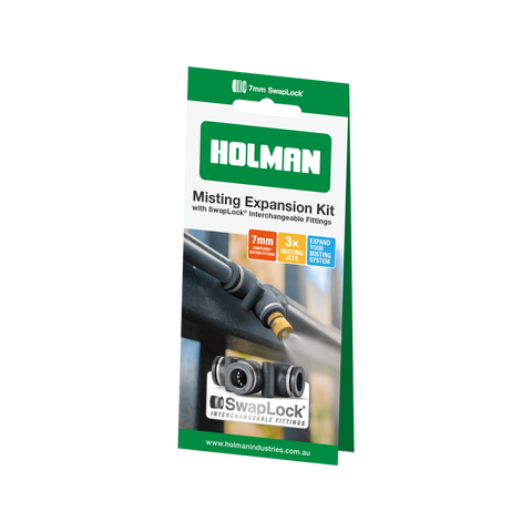 Holman Misting Expansion Kit - 4 Tees, 2 Elbows, 3 Brass Jets, 60mm x 150mm x 80mm - SuperSaverAU - view 1
