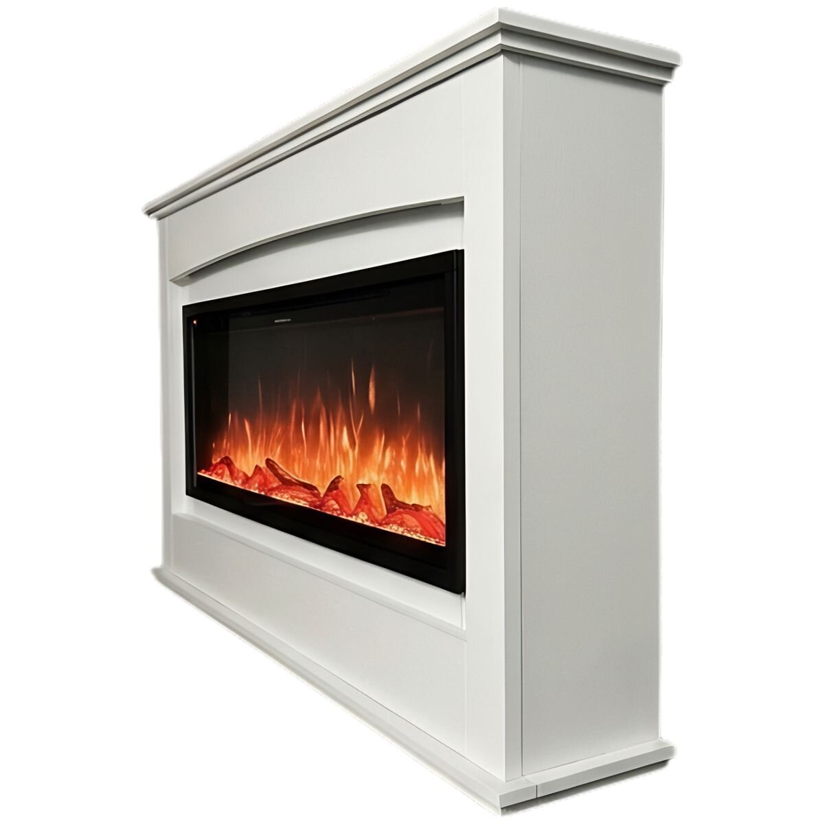 Modern Flames Kensington Mantle Suite Electric Fireplace - White - 10 Flame Colours, Logset - KEN50-AU