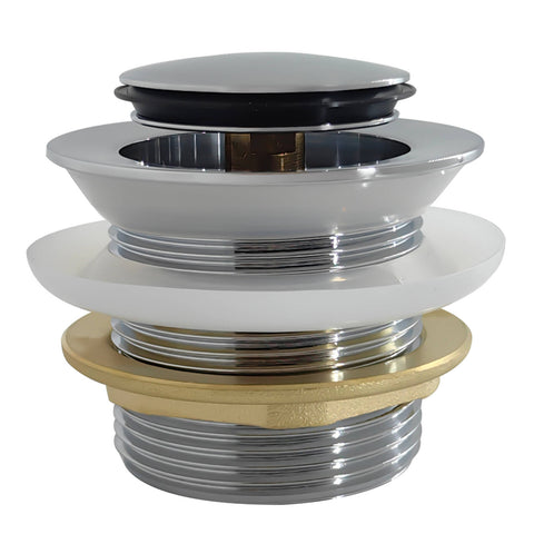 Kinetic 40mm Non-Overflow Pop-Up Bath Waste, Chrome Lead Free Brass