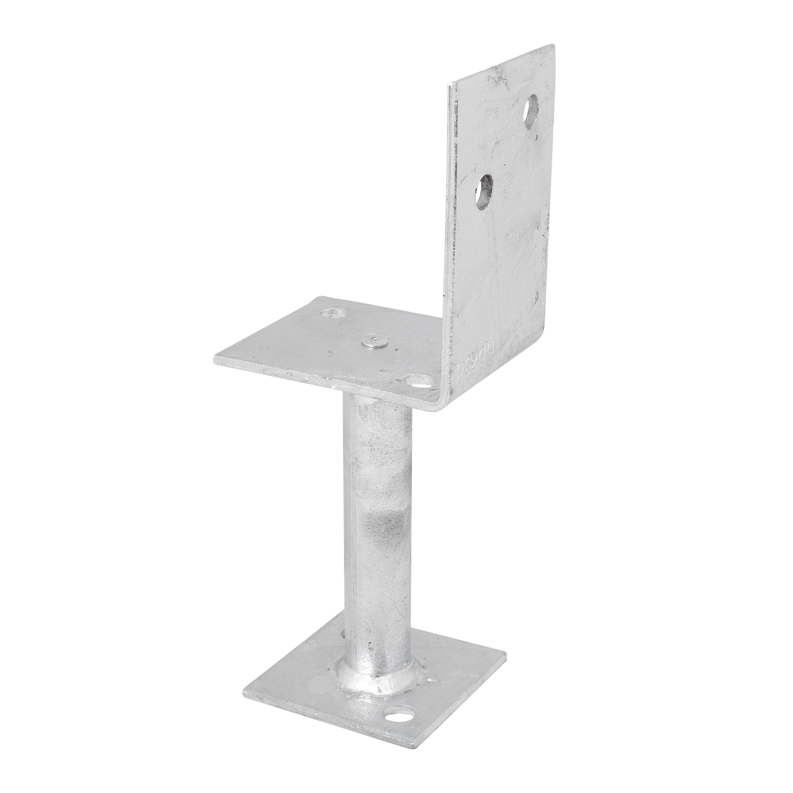 Pryda 130mm M10 Half Stirrup Post Anchor, Hot Dip Galvanised Steel