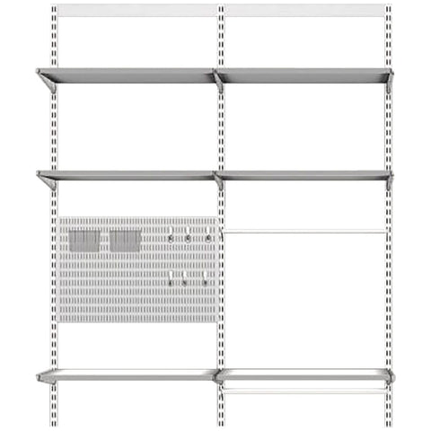 Elfa Office Solution Wall-Mounted Storage - White E-Poxy Bonded Steel - Cord Tray - 11998