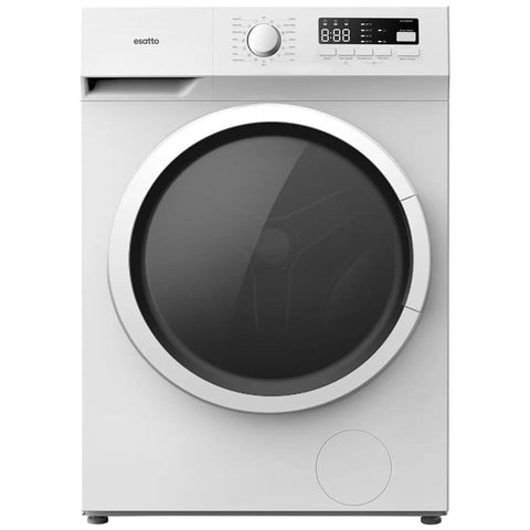Esatto 8kg Front Load Washing Machine - 15 Programs, 1400rpm Spin, 24-Hour Delay Start, White - EFLW802W