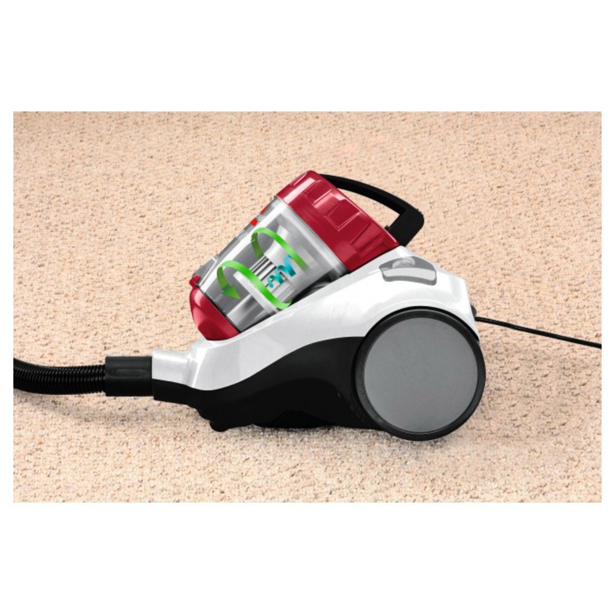 Bissell Cleanview Bagless Barrel Vacuum Cleaner - Multi-Cyclonic - 2.2L Dirt Tank - Red - 1994F