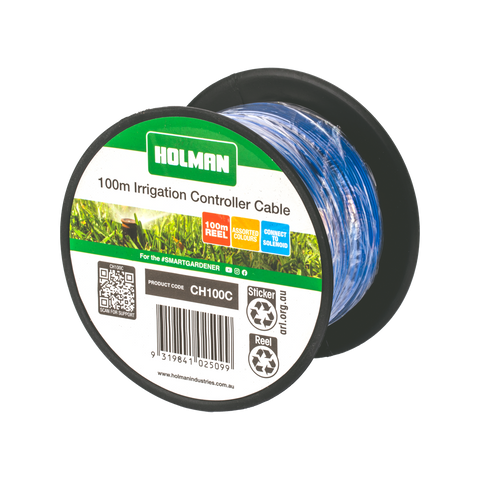 Holman 100m Irrigation Wire Cable - Assorted Colours, Spool