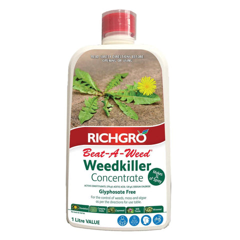 Richgro Beat-A-Weed - 1L - Liquid - Natural Weedkiller Concentrate - SuperSaverAU - view 1