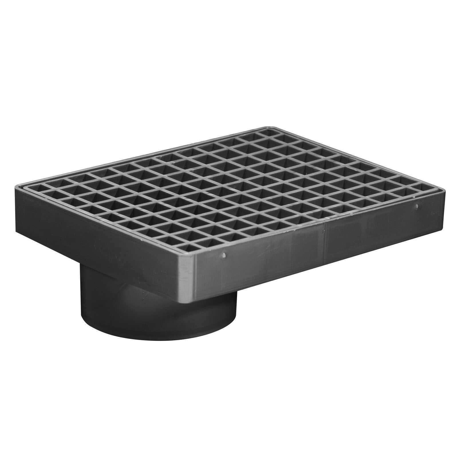 Holman 190 x 150mm Offset Drainage Grate, Silver Plastic
