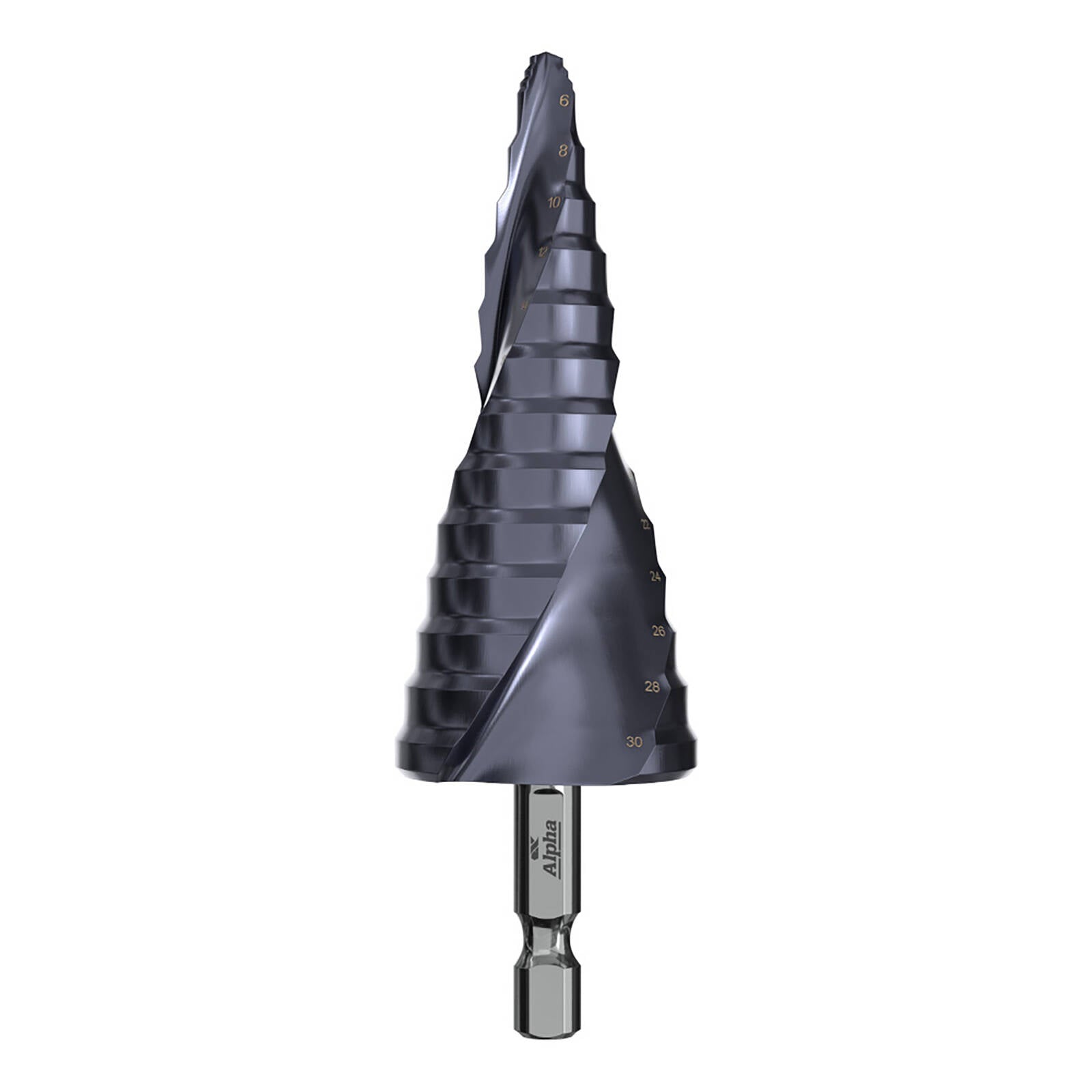 Alpha Onsite+ Step Tip Step Drill 6-30mm - No Pre-Drilling Hole Cutter