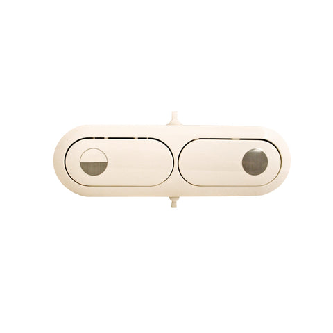 Fluidmaster 124 x 30mm Dual Flush Cistern Button, White Plastic
