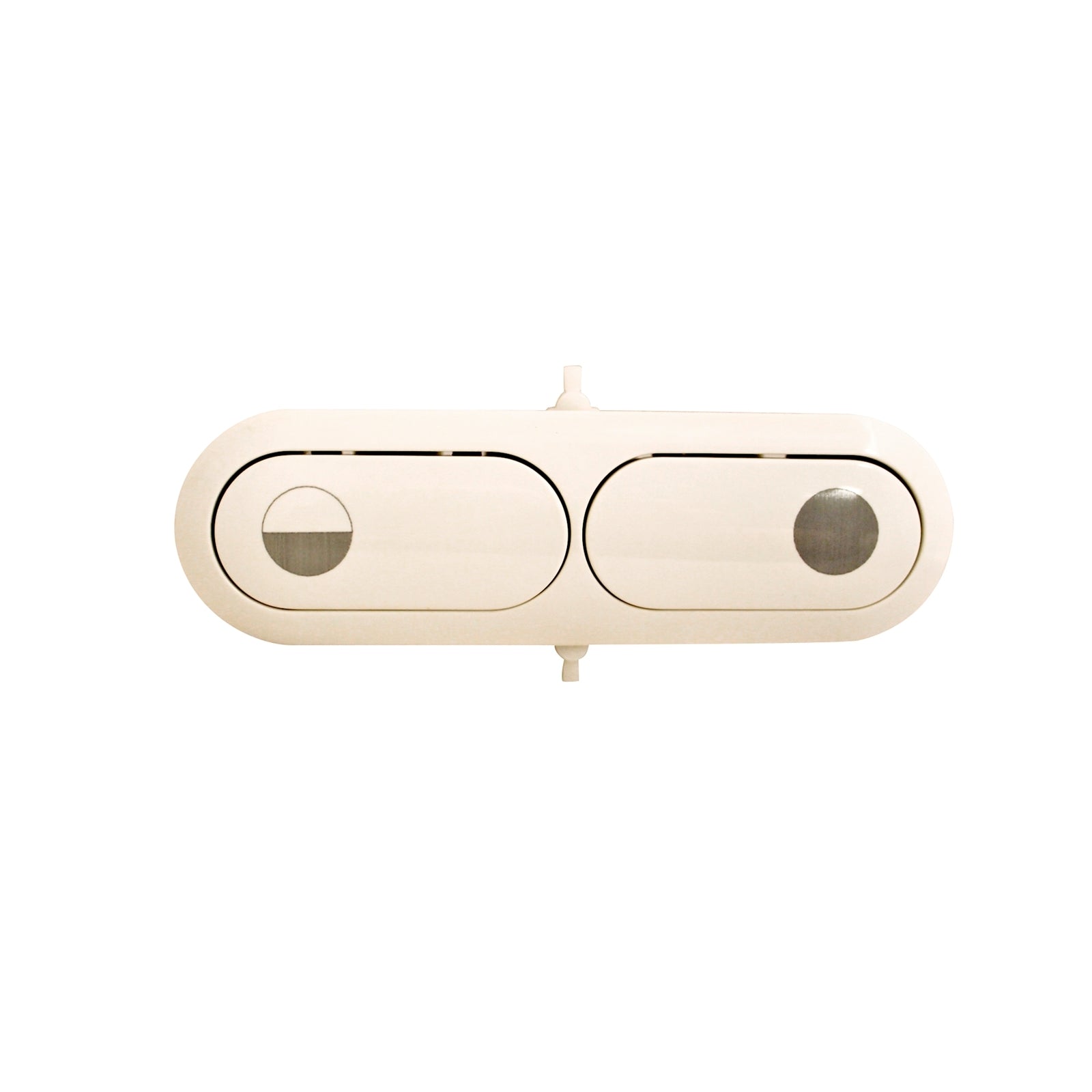 Fluidmaster 124 x 30mm Dual Flush Cistern Button, White Plastic