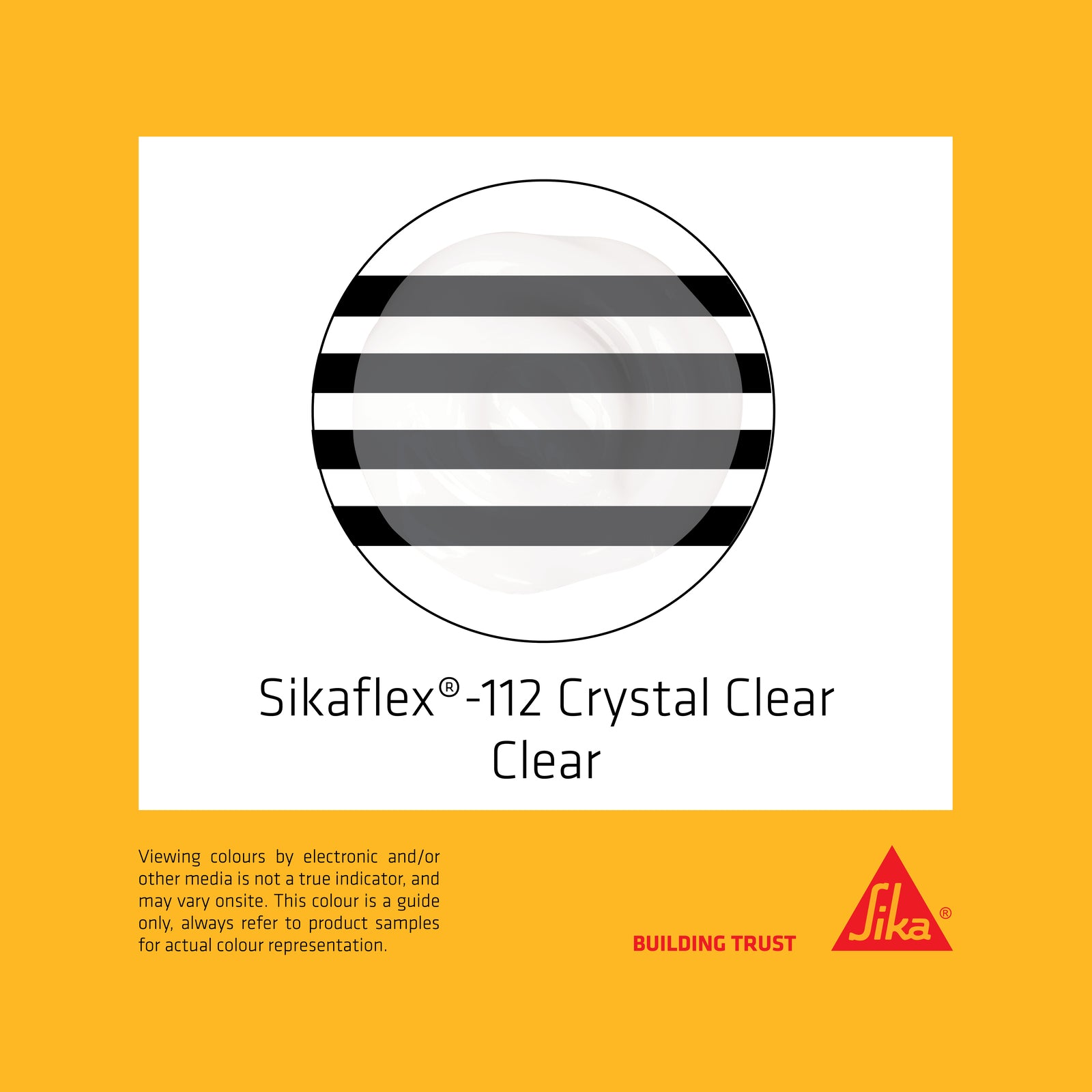Sika Sikaflex-112 290ml Crystal Clear Adhesive Sealant