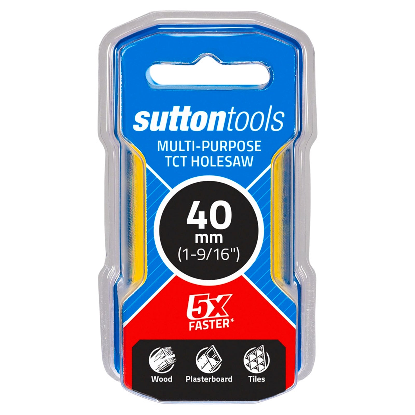 Sutton Tools 40mm TCT Multi-Purpose Seamless Holesaw