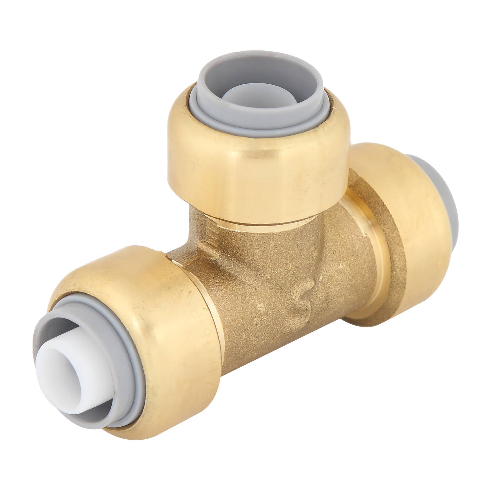 SmarteX-PEX 16mm Tee, Lead Free Brass Push-Fit