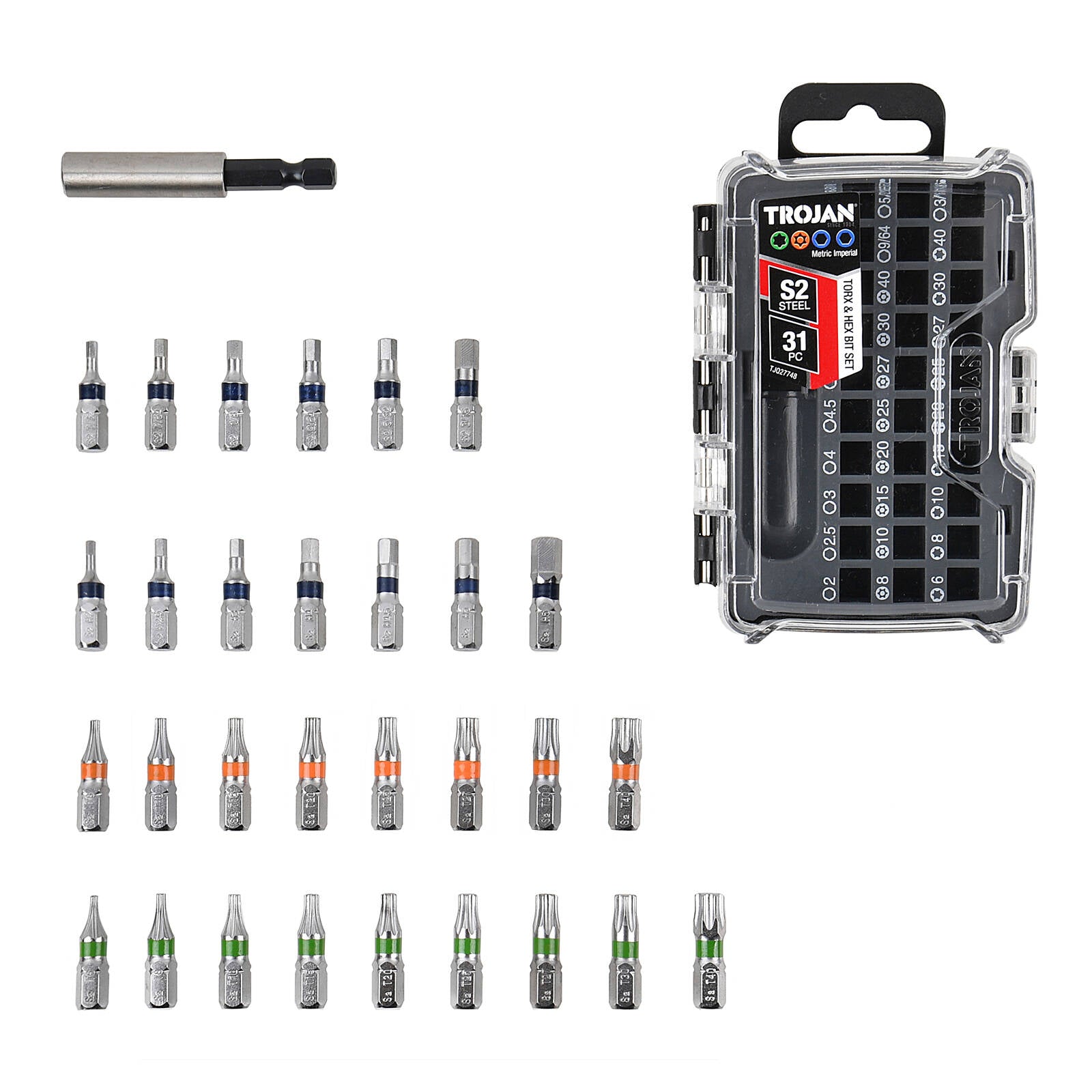 Trojan 31 Piece Torx and Hex Key Set