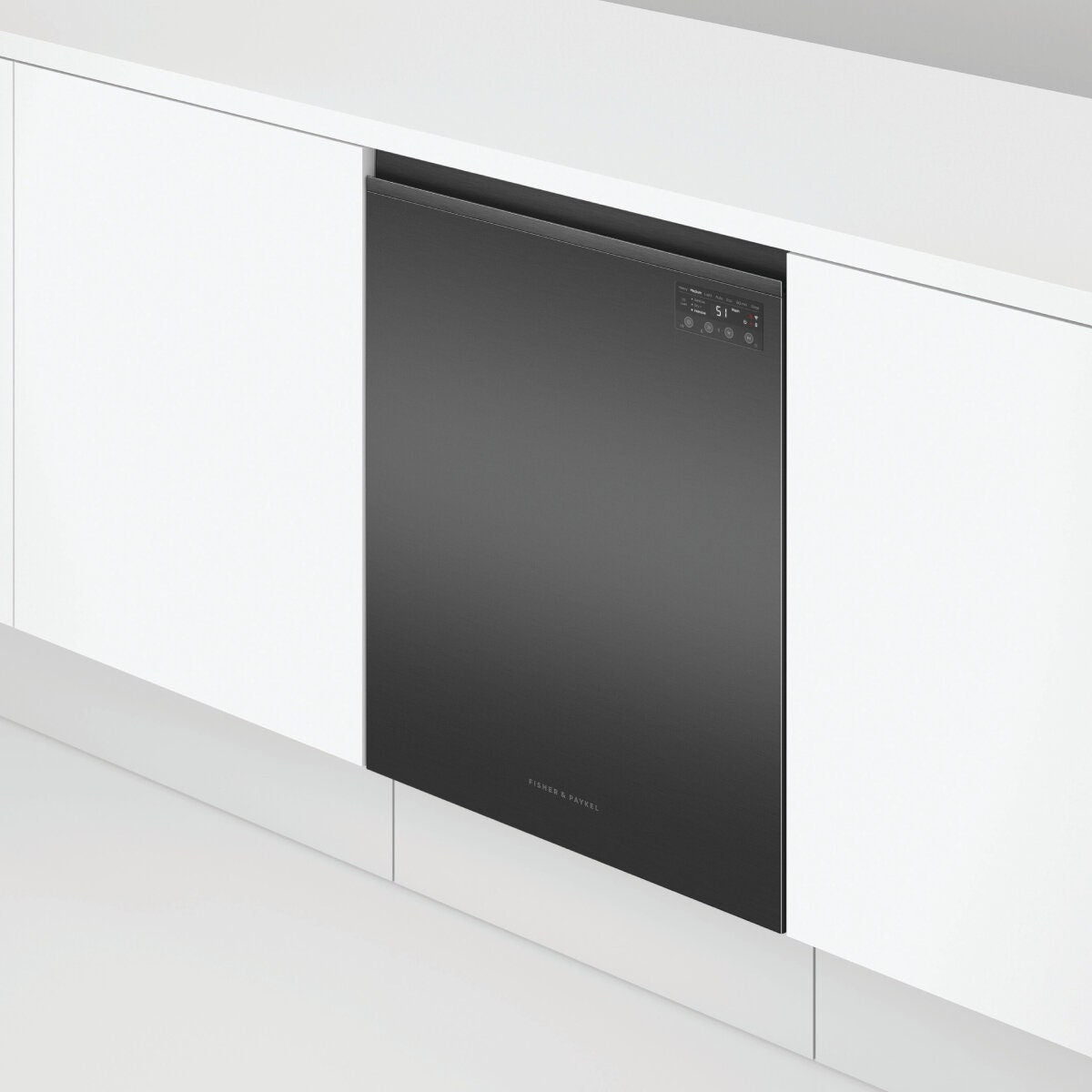 Fisher & Paykel Series 7 Built Under Dishwasher - 15 Place Settings, Black, Advanced Drying - DW60UN4B2