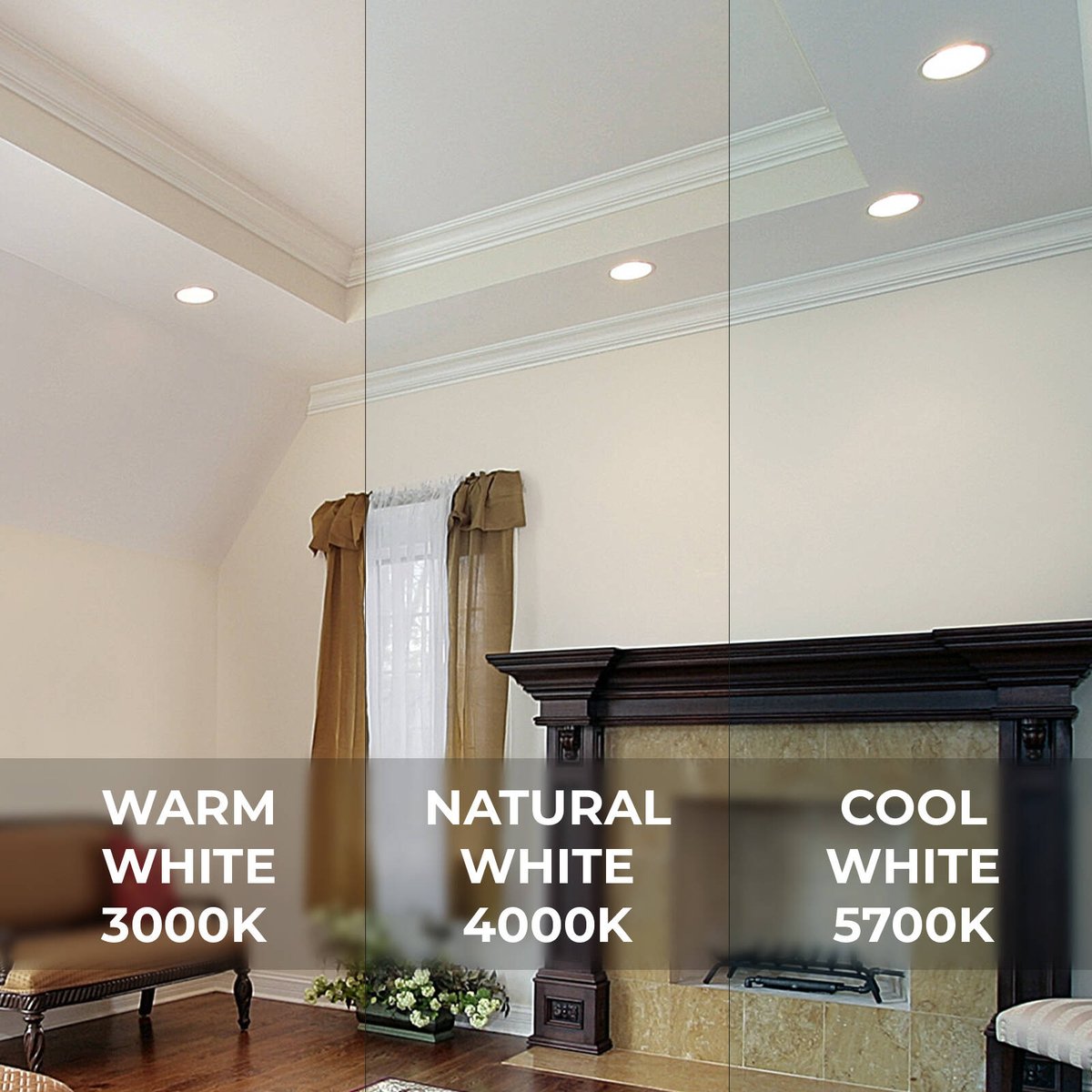 DETA X8 200mm MultiPower Tri-Colour High Efficacy Dimmable LED Downlight 240V White DET724