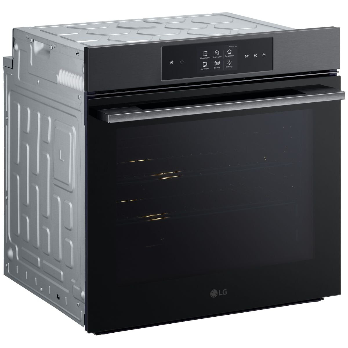 LG Series 9 60cm Full Steam Pyrolytic Oven - 76L, 5-in-1 InstaView, Matte Black - BO609T2MB4