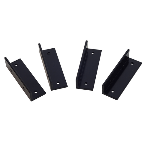 ProtectorAl Easy Screen Fixing Brackets 25x20x80mm Black 4 Pack - SuperSaverAU - view 1