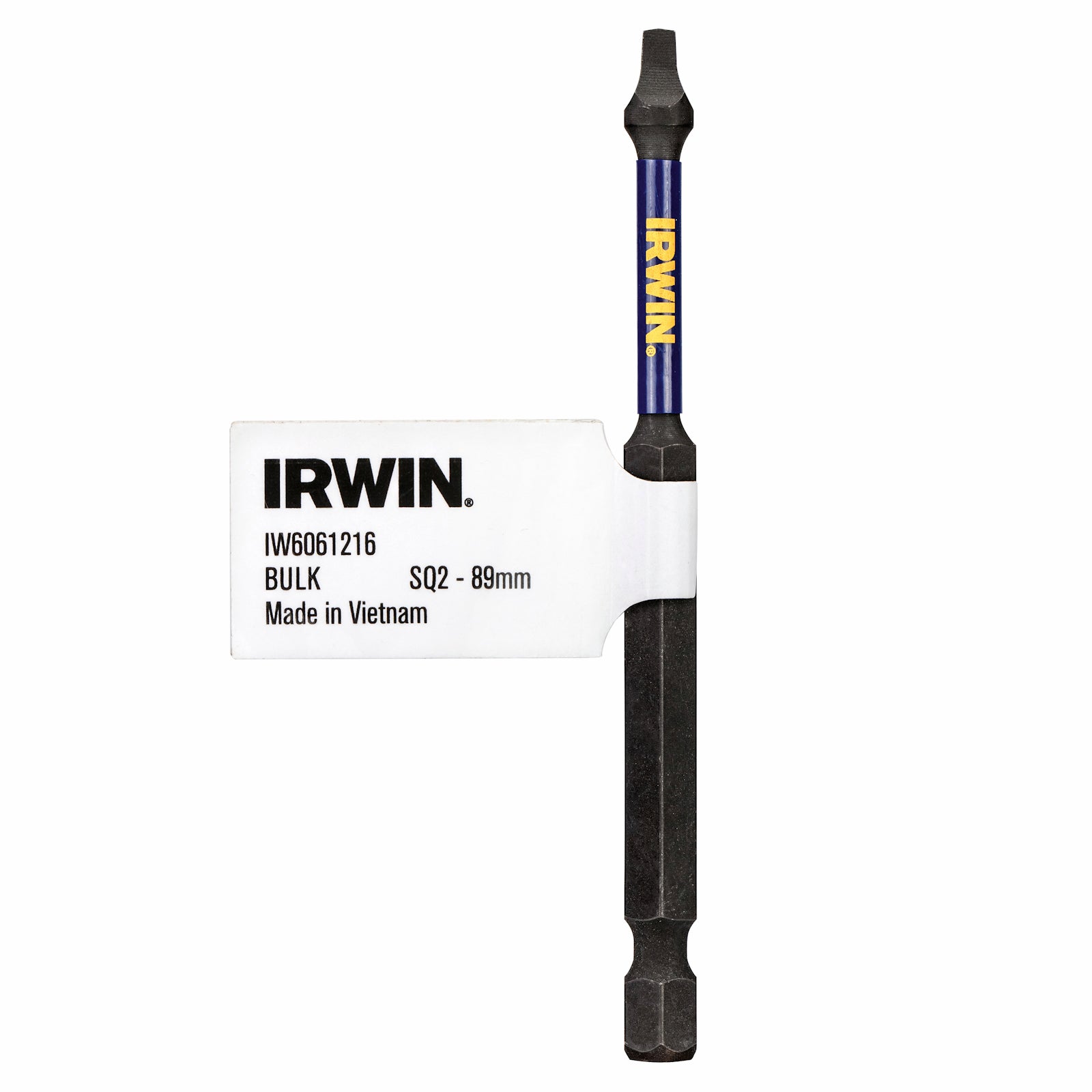 Irwin Impact Pro Performance 89mm SQ2 Square Drive Screwdriver Bit Bulk Pack