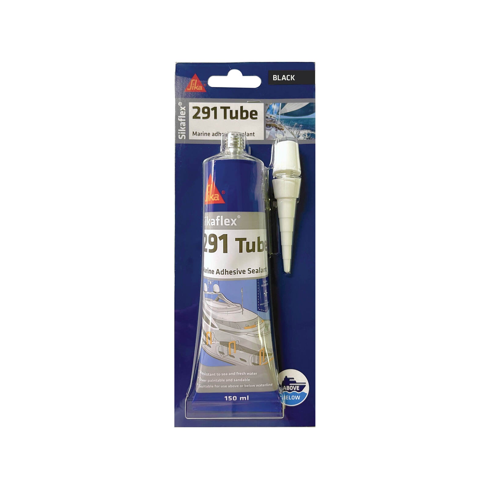 Sika Sikaflex 291 Marine and Construction Sealant Black 150ml