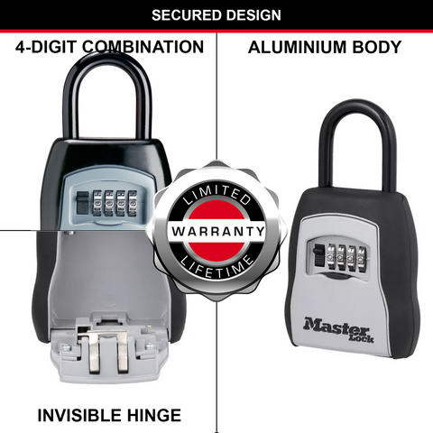 Master Lock Portable Key Storage Safe Combination Over-Door Key Box