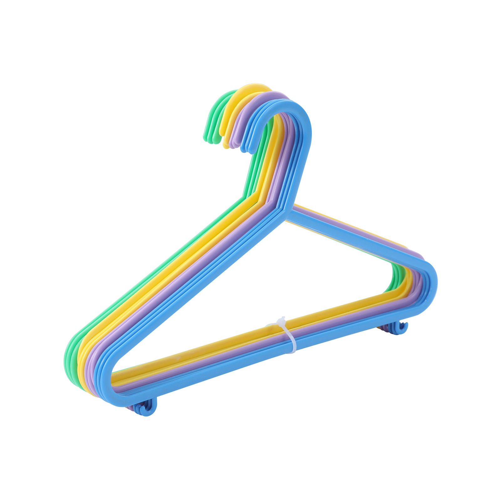 All Set Kids Clothes Hangers 12 Pack - Assorted Colour PP Children's Hangers