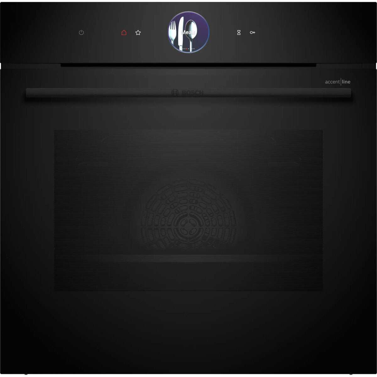 Bosch 60cm Series 8 Pyrolytic Multifunction Oven - 71L Black - Air Fry and Meat Probe - HBG976MB1A