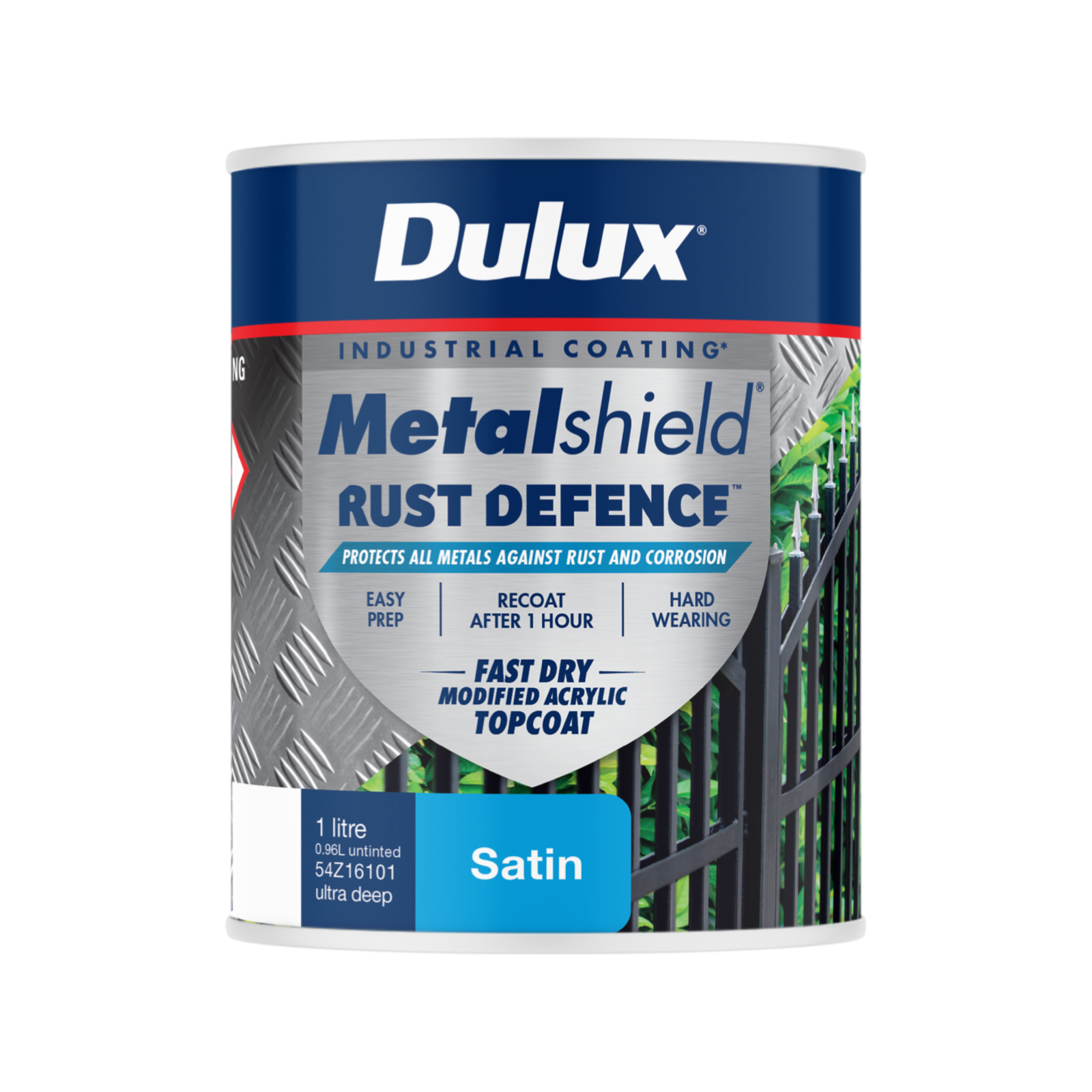 Dulux Metalshield Rust Defence 1L Ultra Deep Base Satin