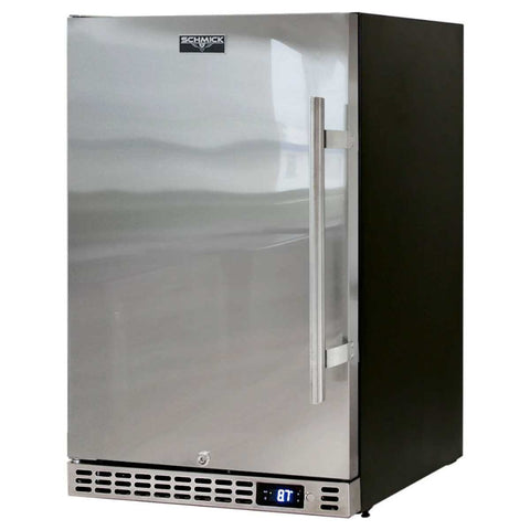 Schmick Under Bench Bar Fridge - Stainless Steel, 304 Stainless Solid Door, Lockable - SK116L-SD