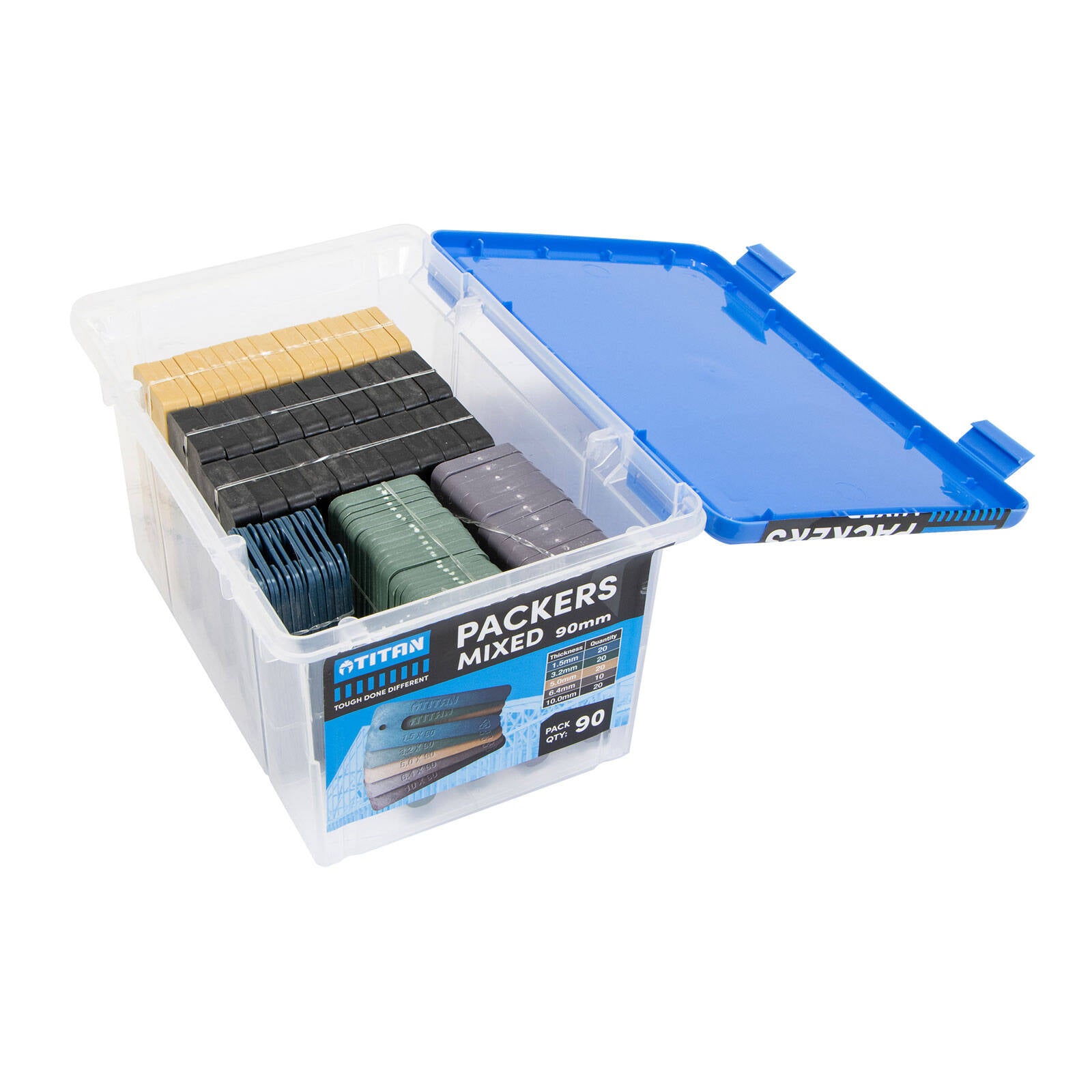 Titan 90mm Mixed Window Packers - 90 Piece