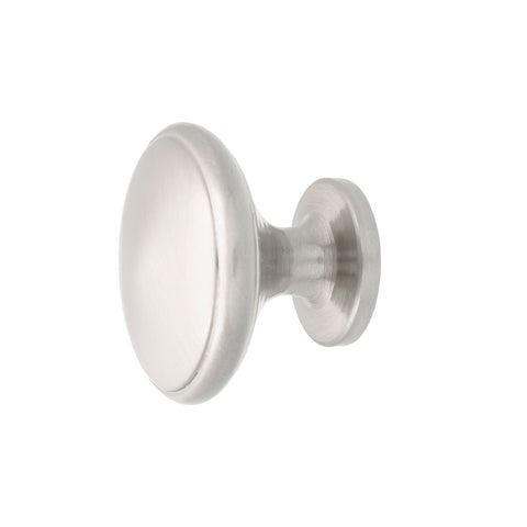Prestige 30mm Brushed Nickel Mushroom Knob - Zinc Alloy