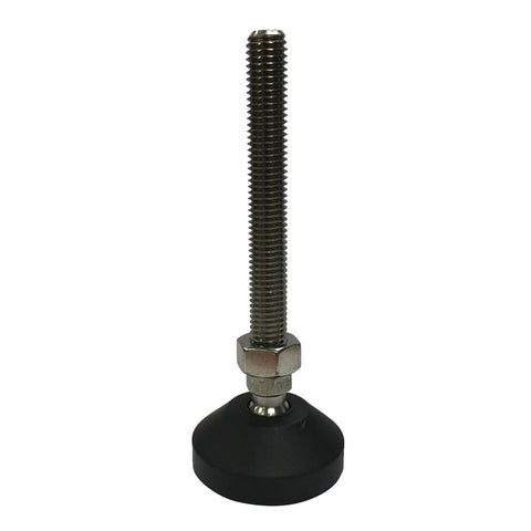 Easyroll 50mm Round Adjustable Foot - Nylon Rubber - 500kg Load Capacity - SuperSaverAU - view 1