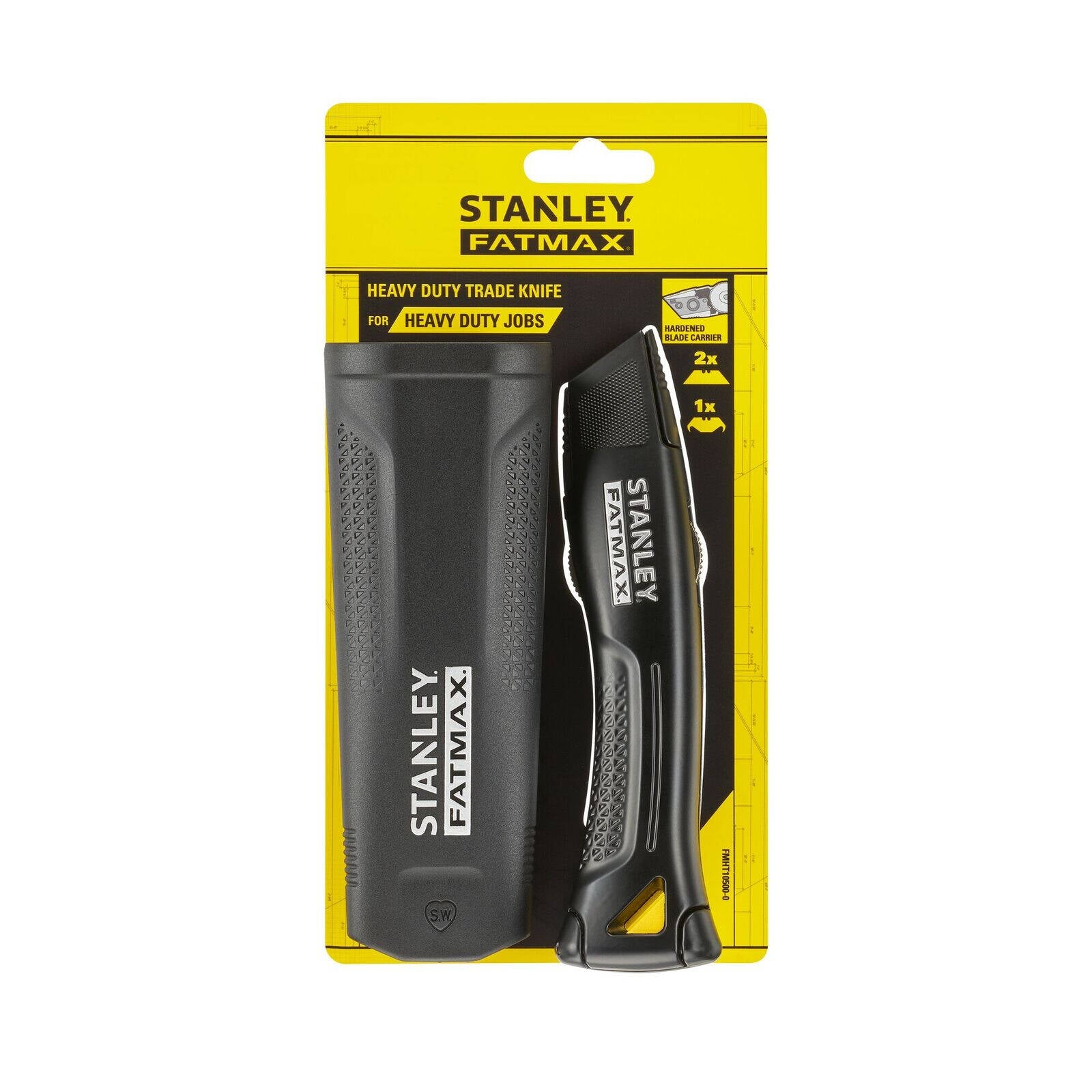 Stanley FatMax Heavy-Duty Fixed Trade Knife with Blade Storage