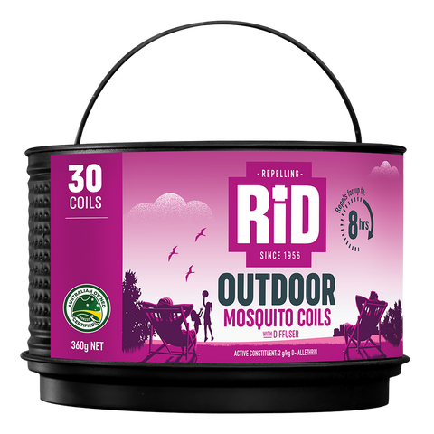 RID Insect Repellent Outdoor Mosquito Coils - 30 Pack