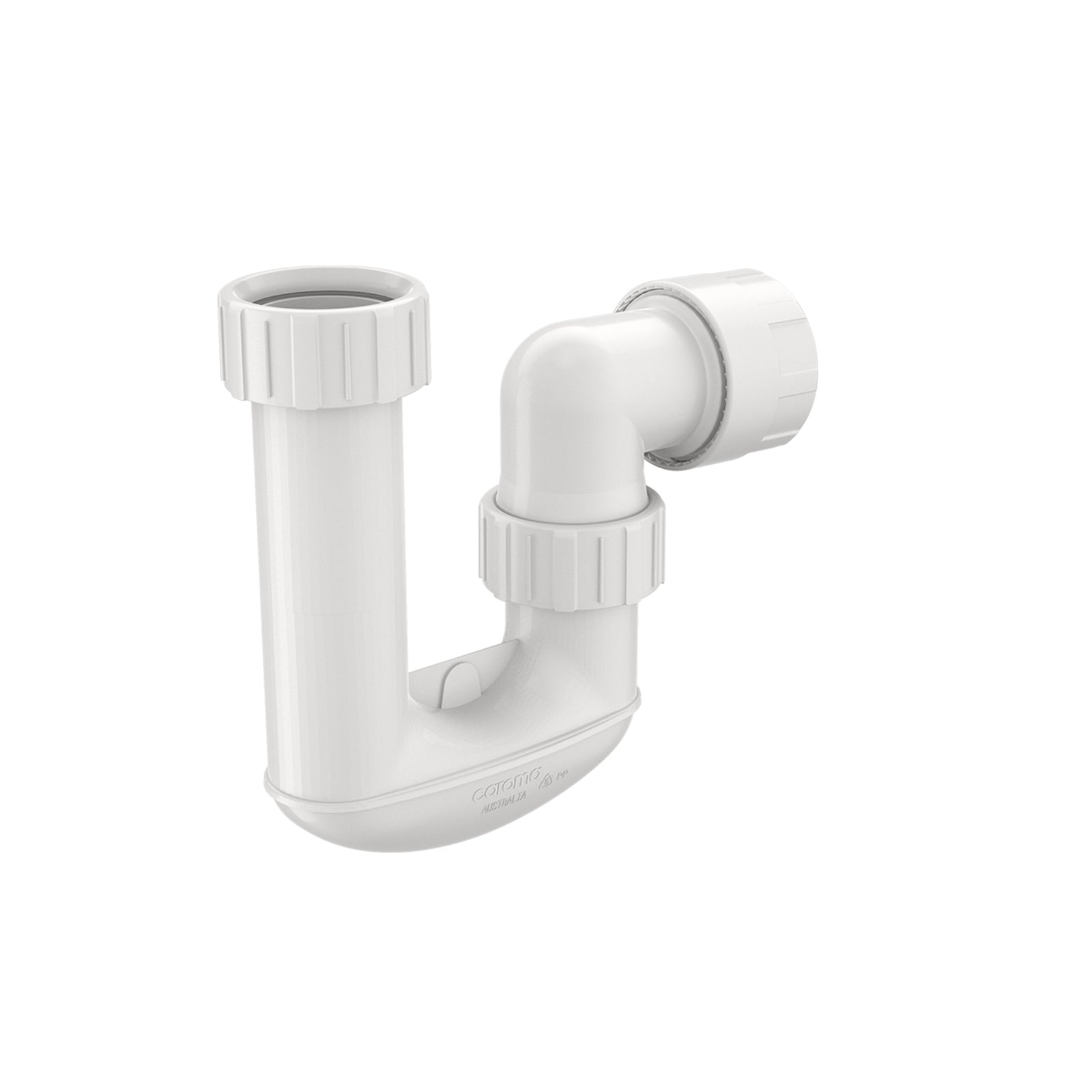 Caroma 40mm White Plastic P Trap Push to Connect
