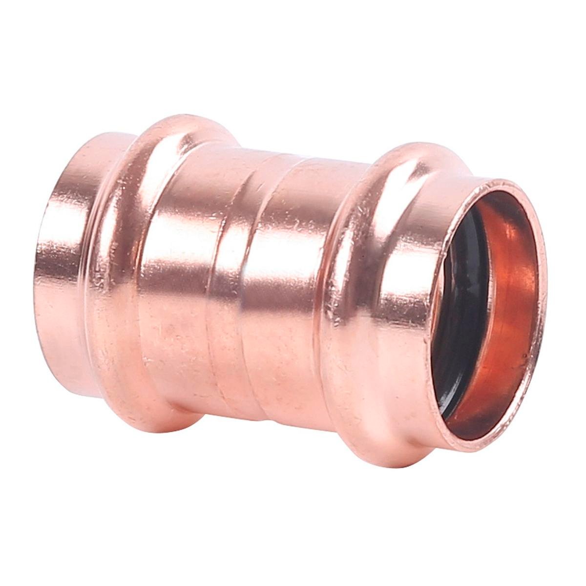 SmarteX-PRESS 20mm Straight Coupling Copper Flame-Free Plumbing Pipe Fitting