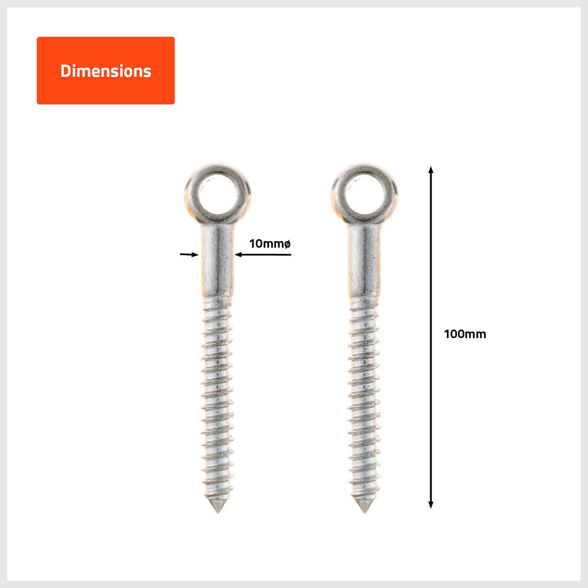 Taskmaster Lag Screw - 10mm - 316 Stainless Steel - Marine Grade - SuperSaverAU - view 2