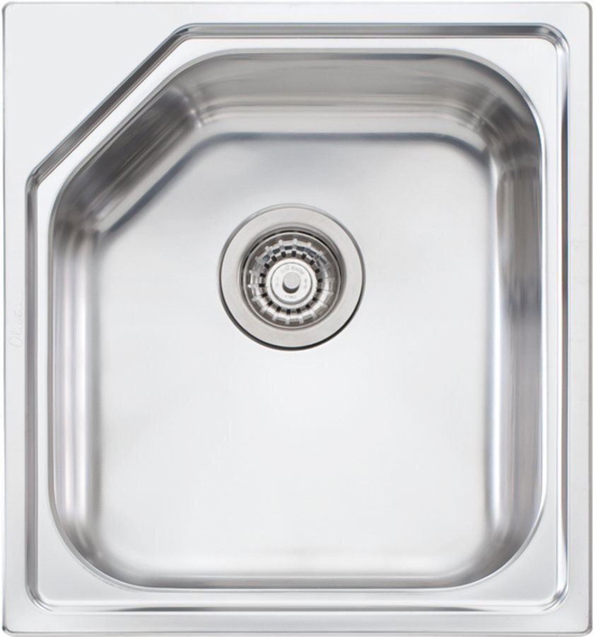 Oliveri Nu-Petite Single Bowl Topmount Sink - No Drainer - Colander and Chopping Board - NP610
