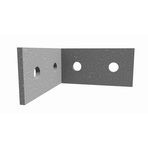 Dunnings Hot Dip Galvanised Steel Angle Bracket 100 x 100 x 50 x 5mm M12