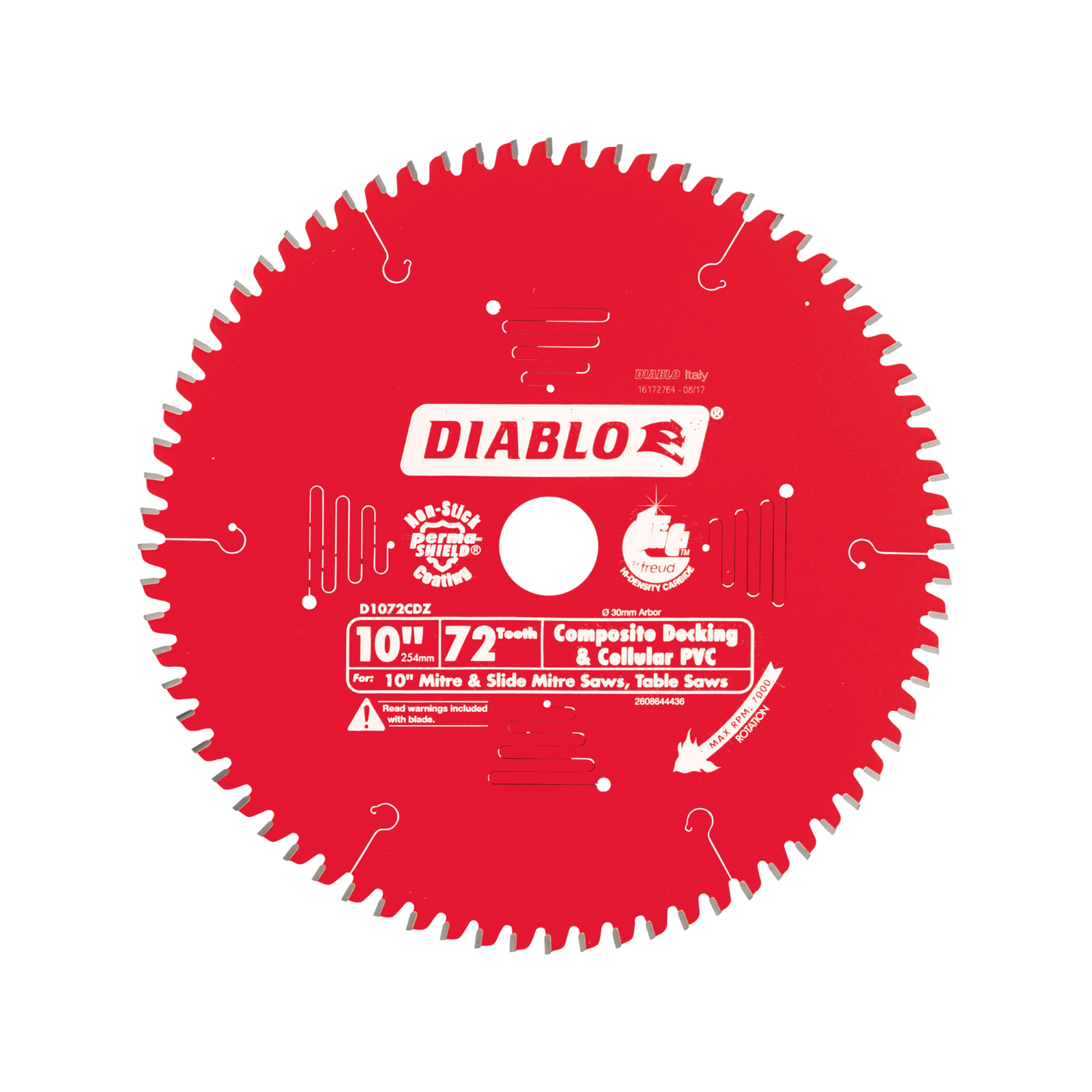 Diablo 254mm 72T Composite Decking Circular Saw Blade