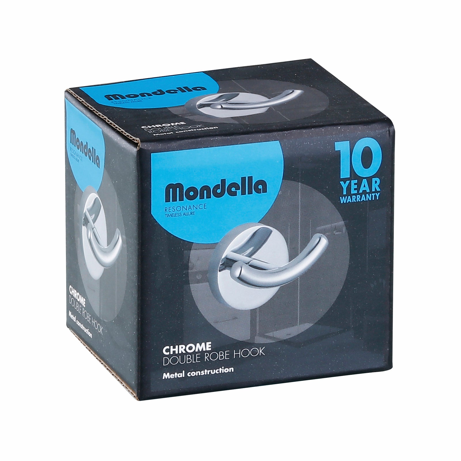 Mondella Resonance Chrome Double Robe Hook Zinc