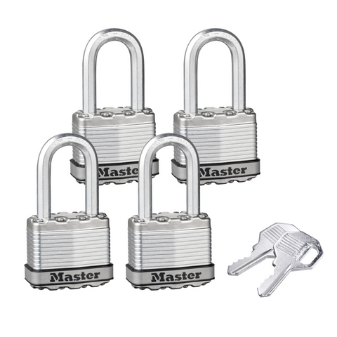 Master Lock Padlock - 45mm - Boron Carbide - Maximum Security 4 Pack - SuperSaverAU - view 1