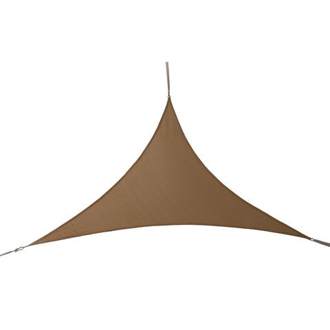 Marquee 3 x 3m Beige Triangle Shade Sail - HDPE 93% UV Block