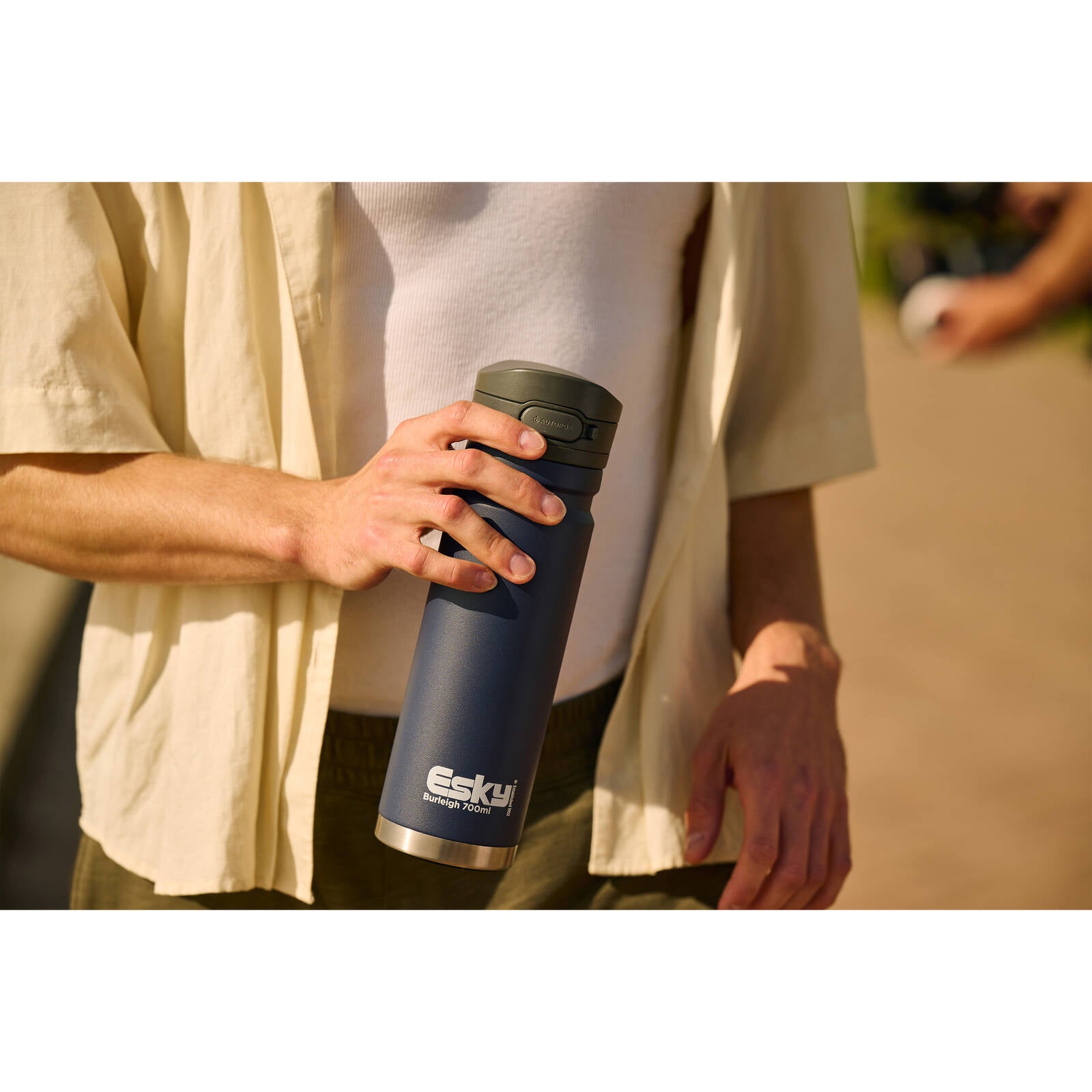 Esky 700ml Navy Burleigh Double Wall Insulated Drink Bottle
