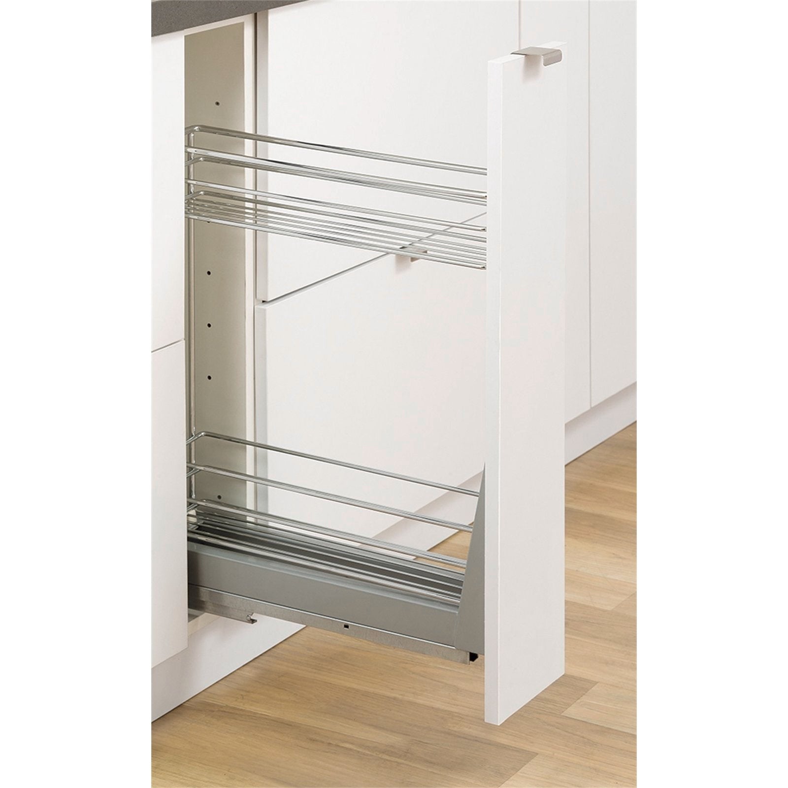 Kaboodle 150mm 2 Tier Soft Close Pullout Baskets Chrome