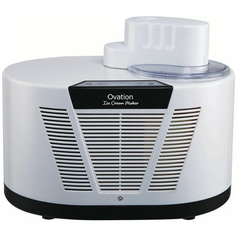 Ovation Ice Cream Maker with 1L Removable Bowl - 150W - LCD Display - White - OV8808