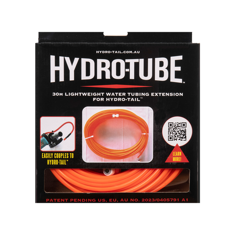 Hydro-Tail Hydro-Tube 30m Lightweight Water Tubing Extension Hose Orange