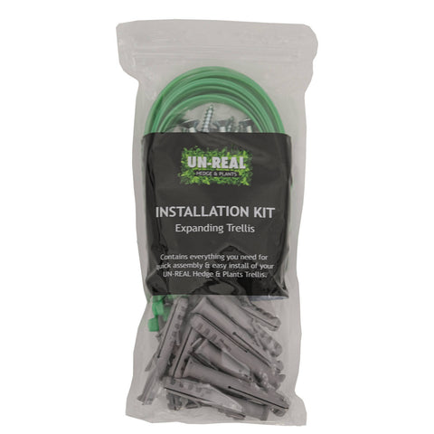 UN-REAL 25cm Artificial Expanding Trellis Installation Kit - Green